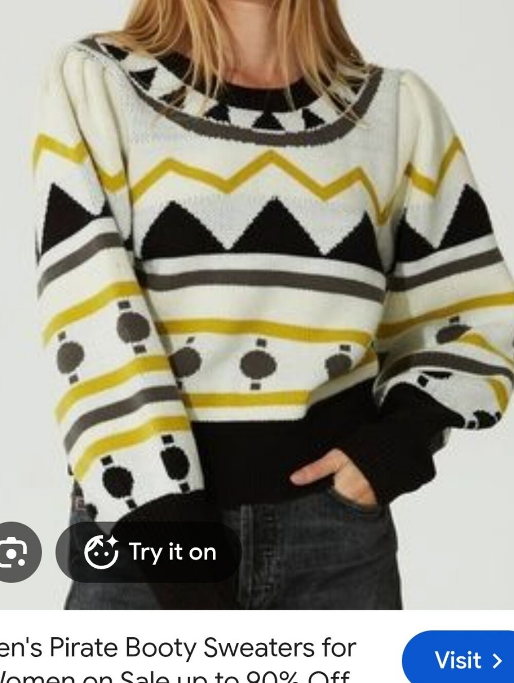 Jen's Pirate Booty Mamba Balloon Sleeve Sweater